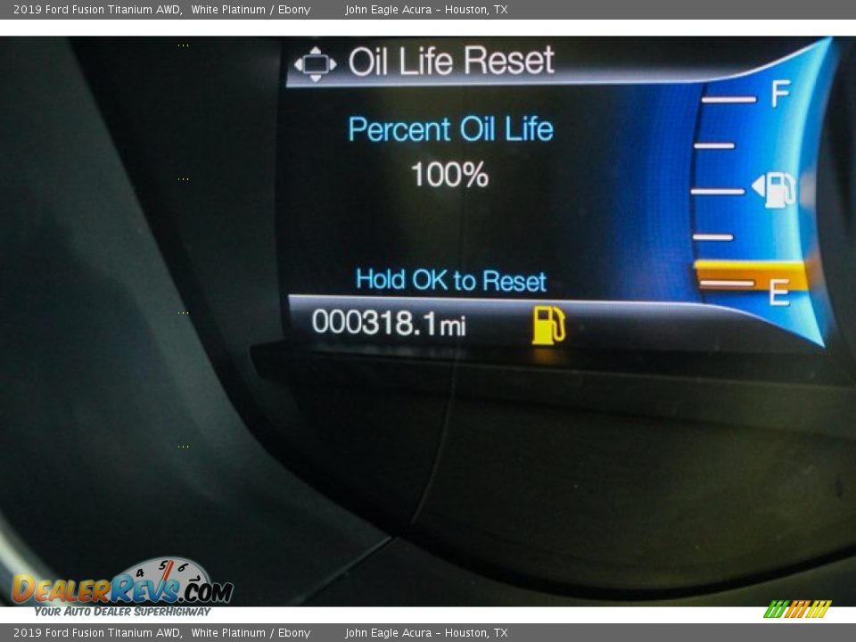 2019 Ford Fusion Titanium AWD White Platinum / Ebony Photo #35