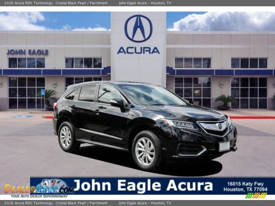 2016 Acura RDX Technology Crystal Black Pearl / Parchment Photo #1
