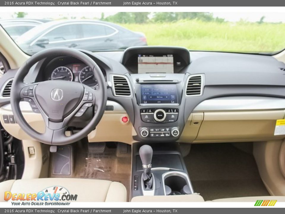 2016 Acura RDX Technology Crystal Black Pearl / Parchment Photo #7