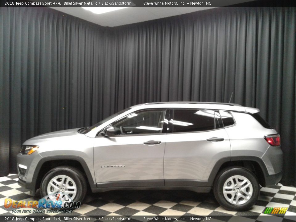 2018 Jeep Compass Sport 4x4 Billet Silver Metallic / Black/Sandstorm Photo #1