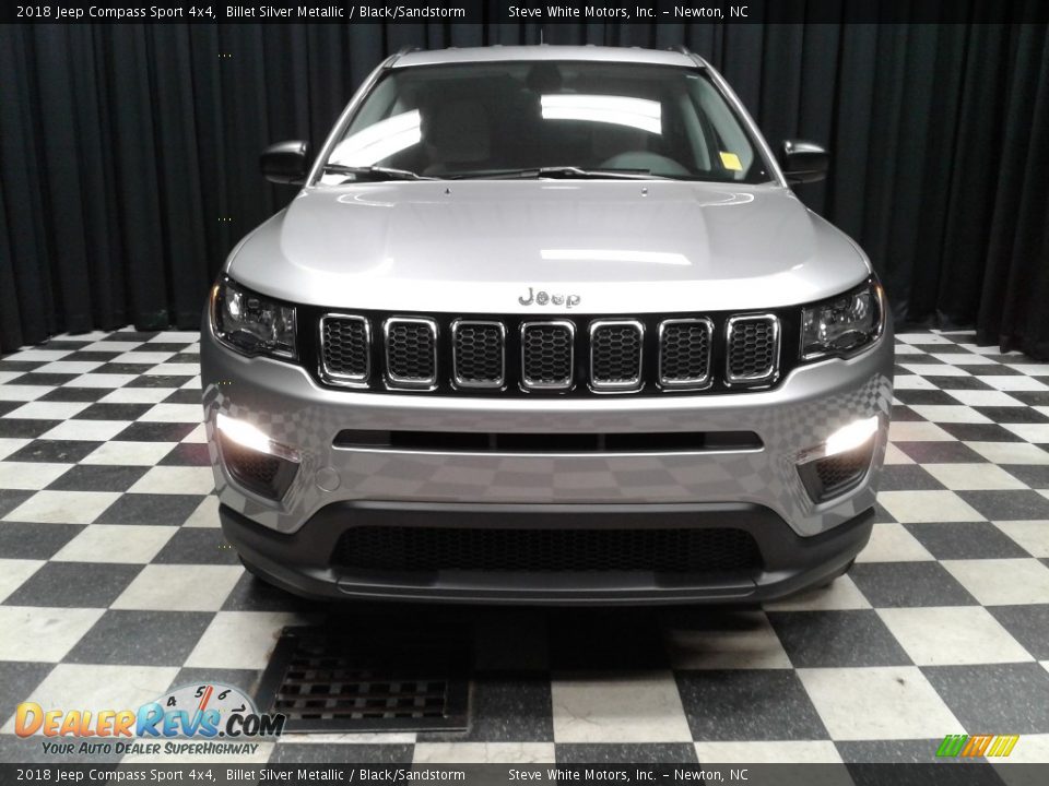 2018 Jeep Compass Sport 4x4 Billet Silver Metallic / Black/Sandstorm Photo #3