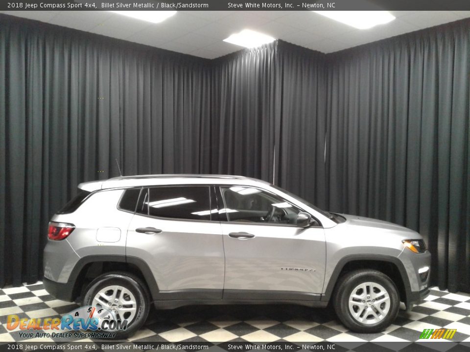 2018 Jeep Compass Sport 4x4 Billet Silver Metallic / Black/Sandstorm Photo #5