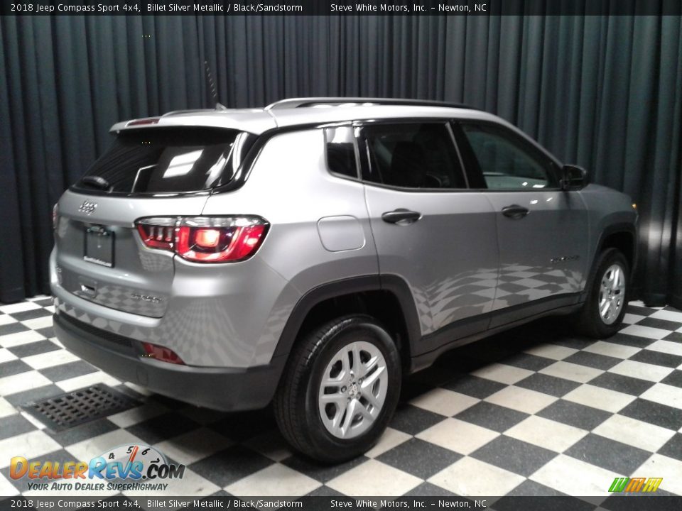 2018 Jeep Compass Sport 4x4 Billet Silver Metallic / Black/Sandstorm Photo #6