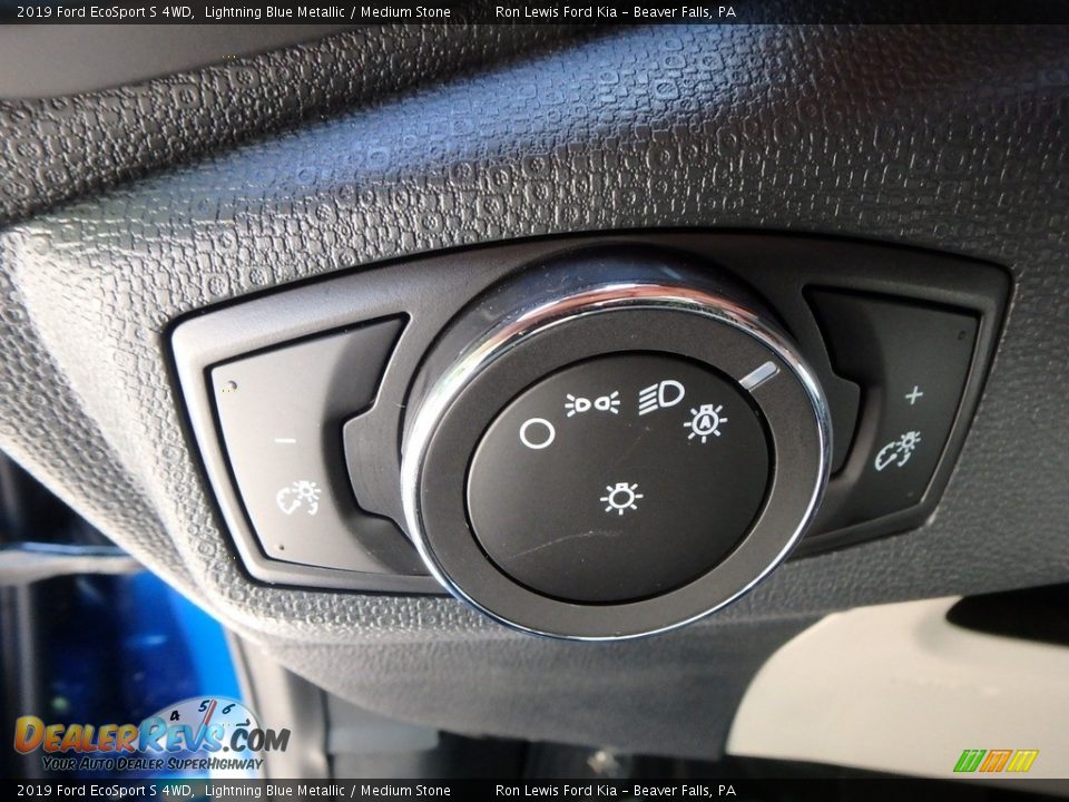 2019 Ford EcoSport S 4WD Lightning Blue Metallic / Medium Stone Photo #17