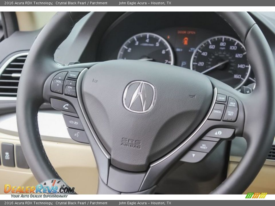 2016 Acura RDX Technology Crystal Black Pearl / Parchment Photo #24