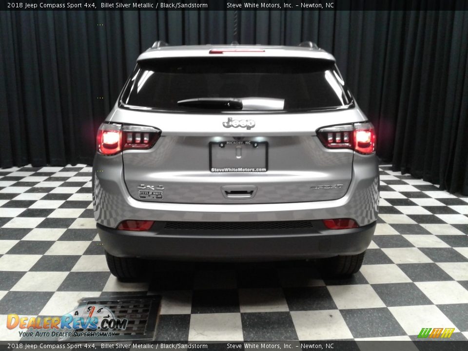 2018 Jeep Compass Sport 4x4 Billet Silver Metallic / Black/Sandstorm Photo #7