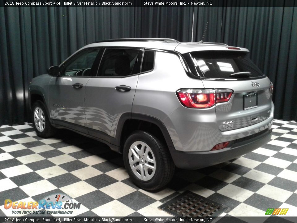 2018 Jeep Compass Sport 4x4 Billet Silver Metallic / Black/Sandstorm Photo #8