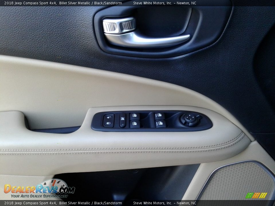 2018 Jeep Compass Sport 4x4 Billet Silver Metallic / Black/Sandstorm Photo #9