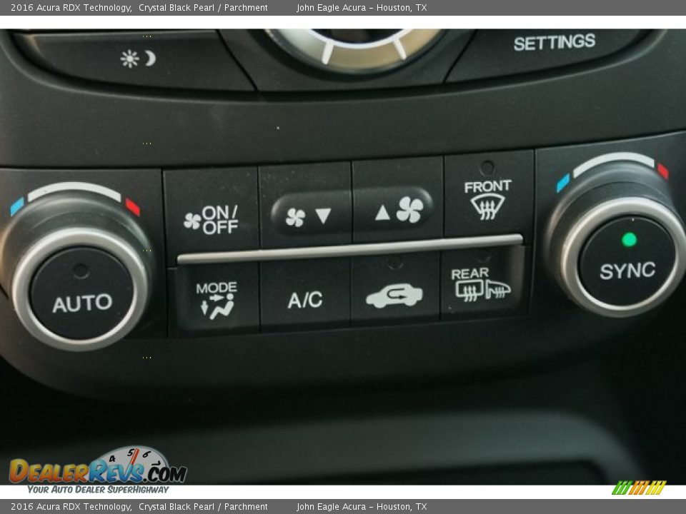 2016 Acura RDX Technology Crystal Black Pearl / Parchment Photo #29