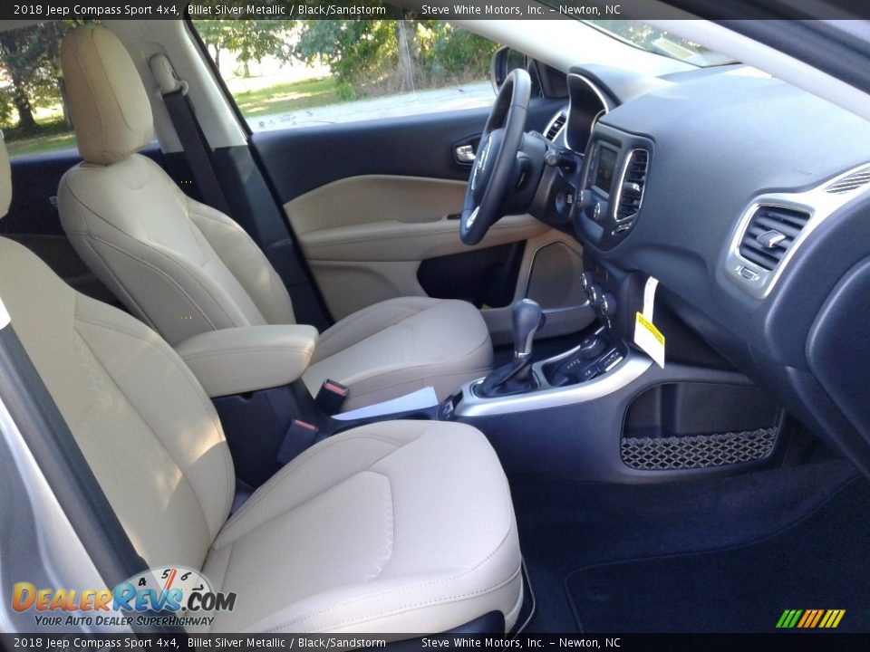 2018 Jeep Compass Sport 4x4 Billet Silver Metallic / Black/Sandstorm Photo #14