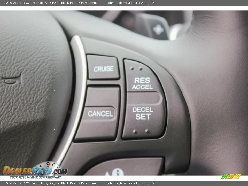2016 Acura RDX Technology Crystal Black Pearl / Parchment Photo #34
