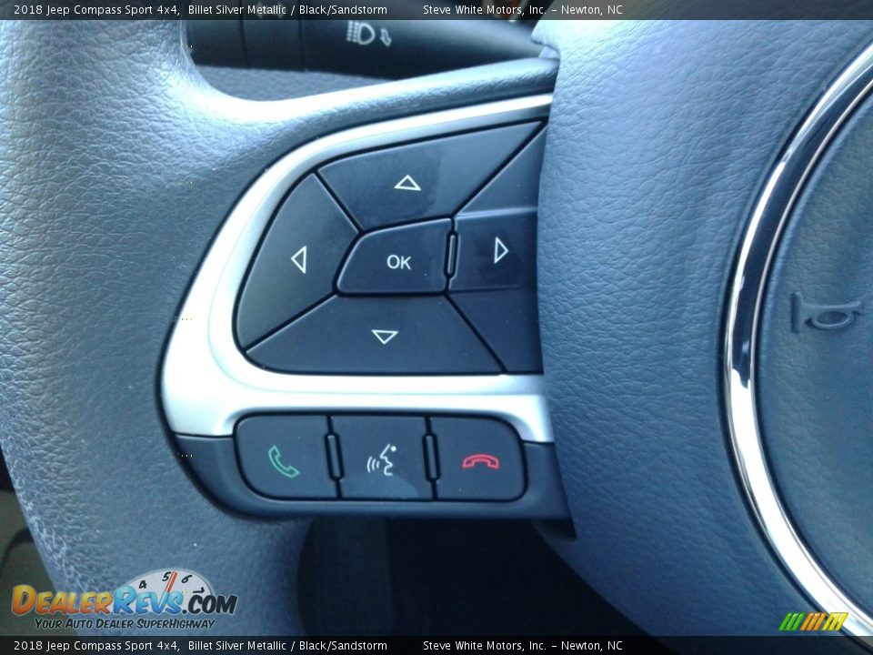 2018 Jeep Compass Sport 4x4 Billet Silver Metallic / Black/Sandstorm Photo #16