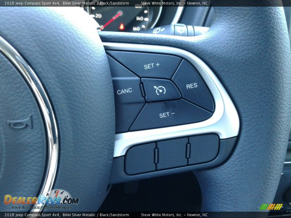 2018 Jeep Compass Sport 4x4 Billet Silver Metallic / Black/Sandstorm Photo #17