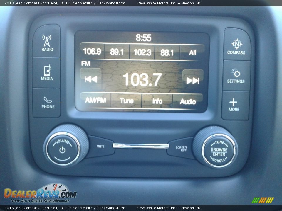 2018 Jeep Compass Sport 4x4 Billet Silver Metallic / Black/Sandstorm Photo #20