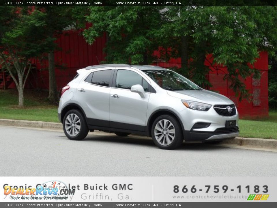 2018 Buick Encore Preferred Quicksilver Metallic / Ebony Photo #1