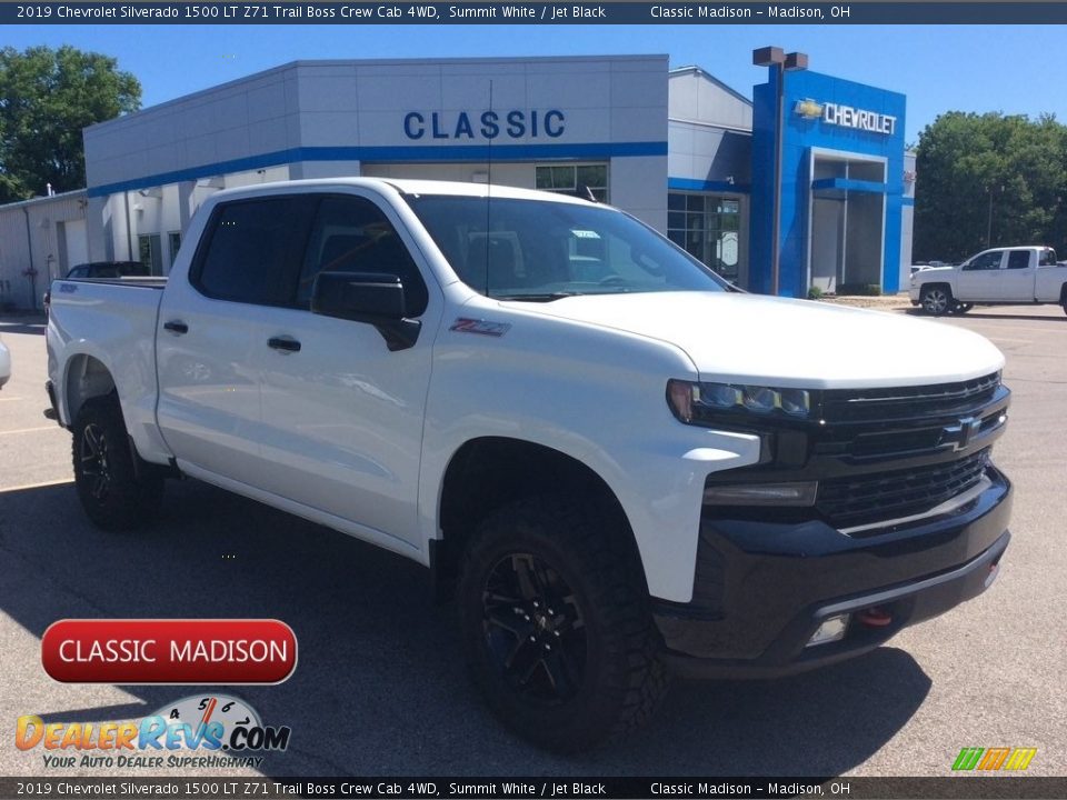 2019 Chevrolet Silverado 1500 LT Z71 Trail Boss Crew Cab 4WD Summit White / Jet Black Photo #1