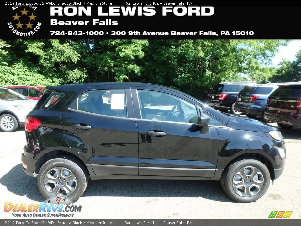 2019 Ford EcoSport S 4WD Shadow Black / Medium Stone Photo #1