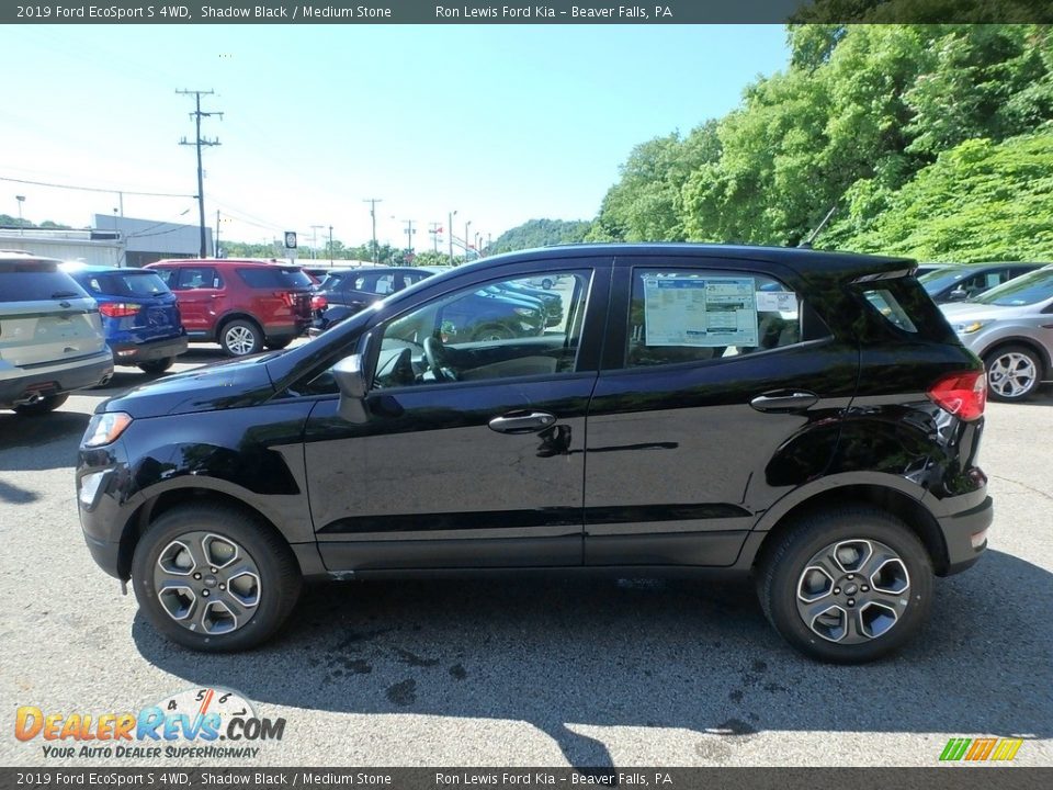 2019 Ford EcoSport S 4WD Shadow Black / Medium Stone Photo #6