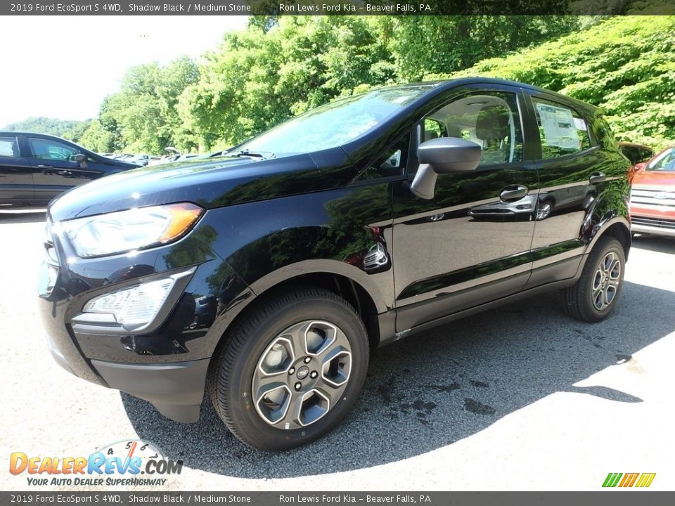 2019 Ford EcoSport S 4WD Shadow Black / Medium Stone Photo #7