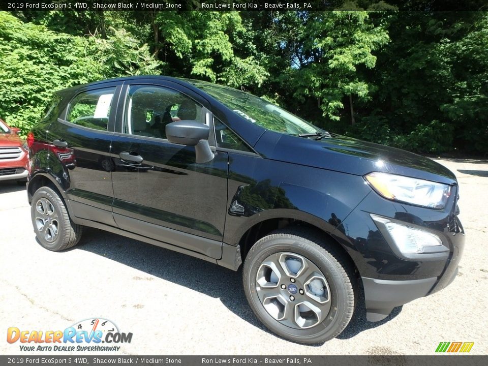 2019 Ford EcoSport S 4WD Shadow Black / Medium Stone Photo #9