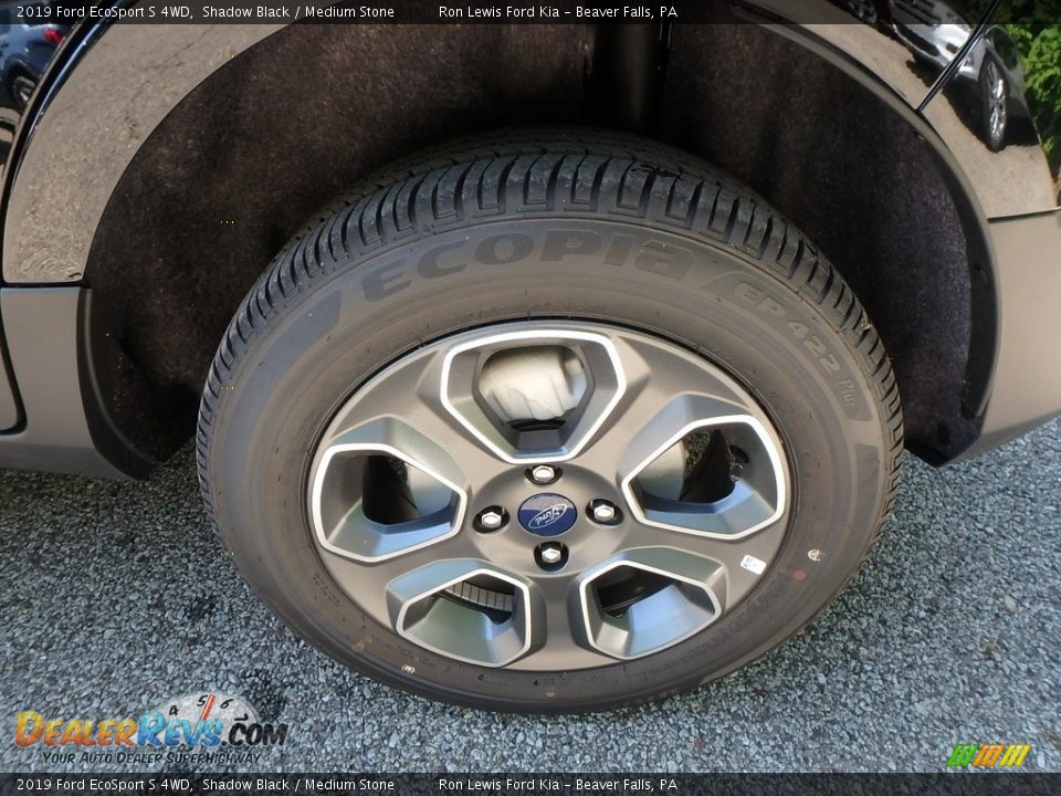 2019 Ford EcoSport S 4WD Shadow Black / Medium Stone Photo #10