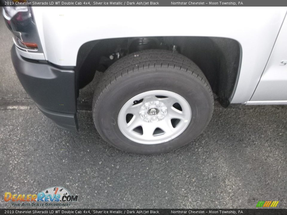 2019 Chevrolet Silverado LD WT Double Cab 4x4 Silver Ice Metallic / Dark Ash/Jet Black Photo #2