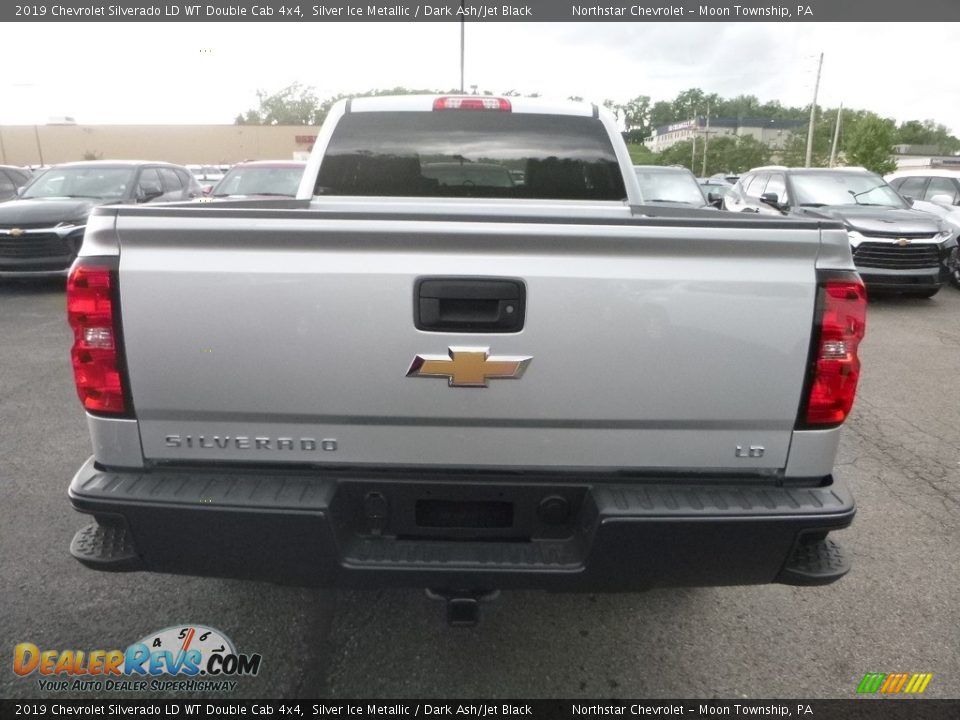 2019 Chevrolet Silverado LD WT Double Cab 4x4 Silver Ice Metallic / Dark Ash/Jet Black Photo #5