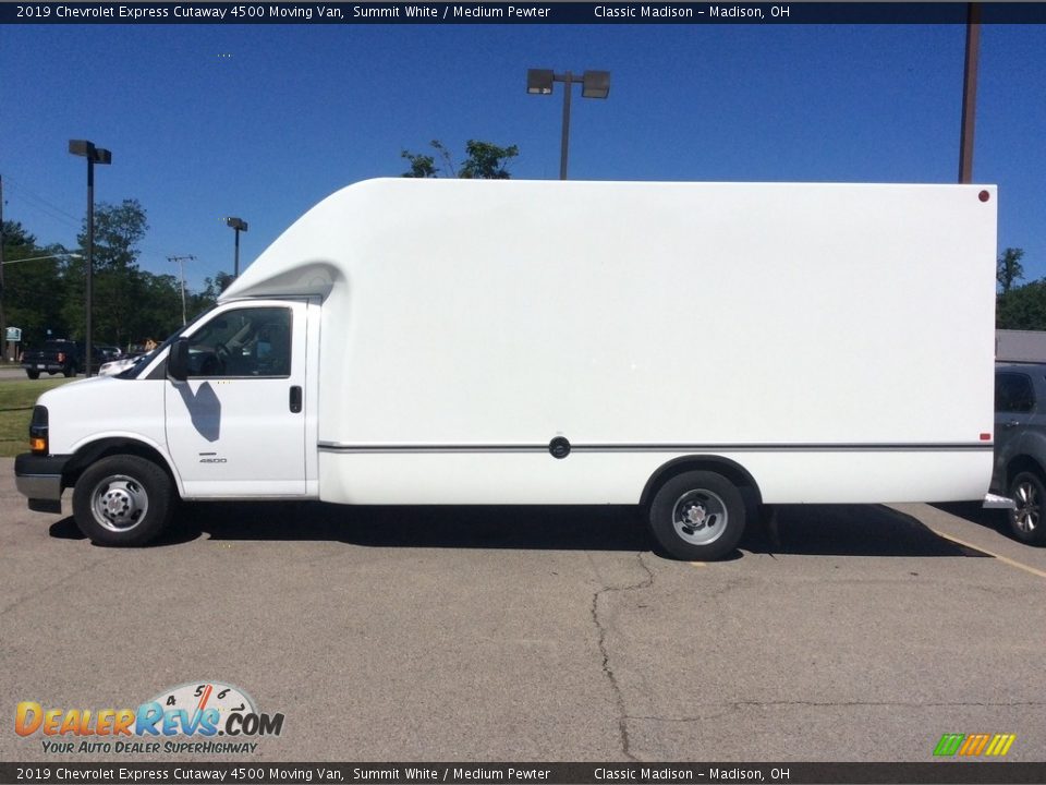 2019 Chevrolet Express Cutaway 4500 Moving Van Summit White / Medium Pewter Photo #4