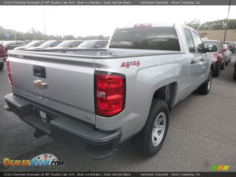 2019 Chevrolet Silverado LD WT Double Cab 4x4 Silver Ice Metallic / Dark Ash/Jet Black Photo #6