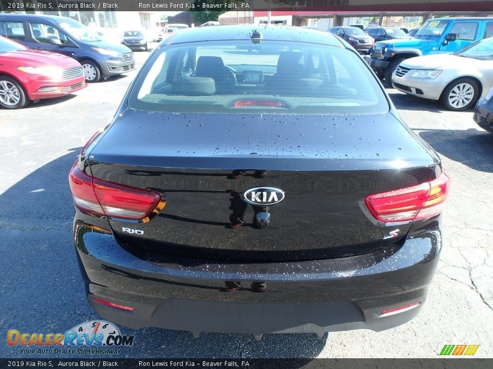 2019 Kia Rio S Aurora Black / Black Photo #3