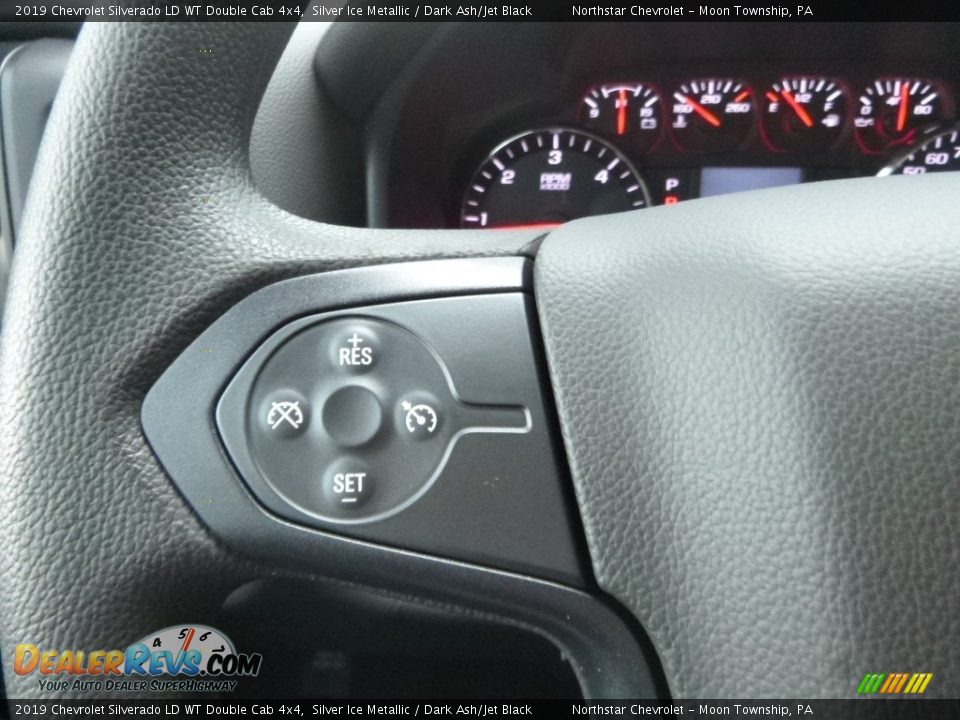 2019 Chevrolet Silverado LD WT Double Cab 4x4 Steering Wheel Photo #11