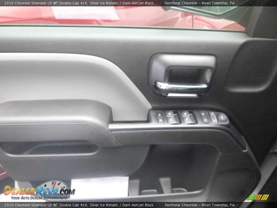 2019 Chevrolet Silverado LD WT Double Cab 4x4 Silver Ice Metallic / Dark Ash/Jet Black Photo #14