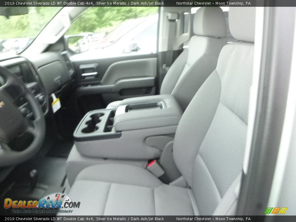 2019 Chevrolet Silverado LD WT Double Cab 4x4 Silver Ice Metallic / Dark Ash/Jet Black Photo #15