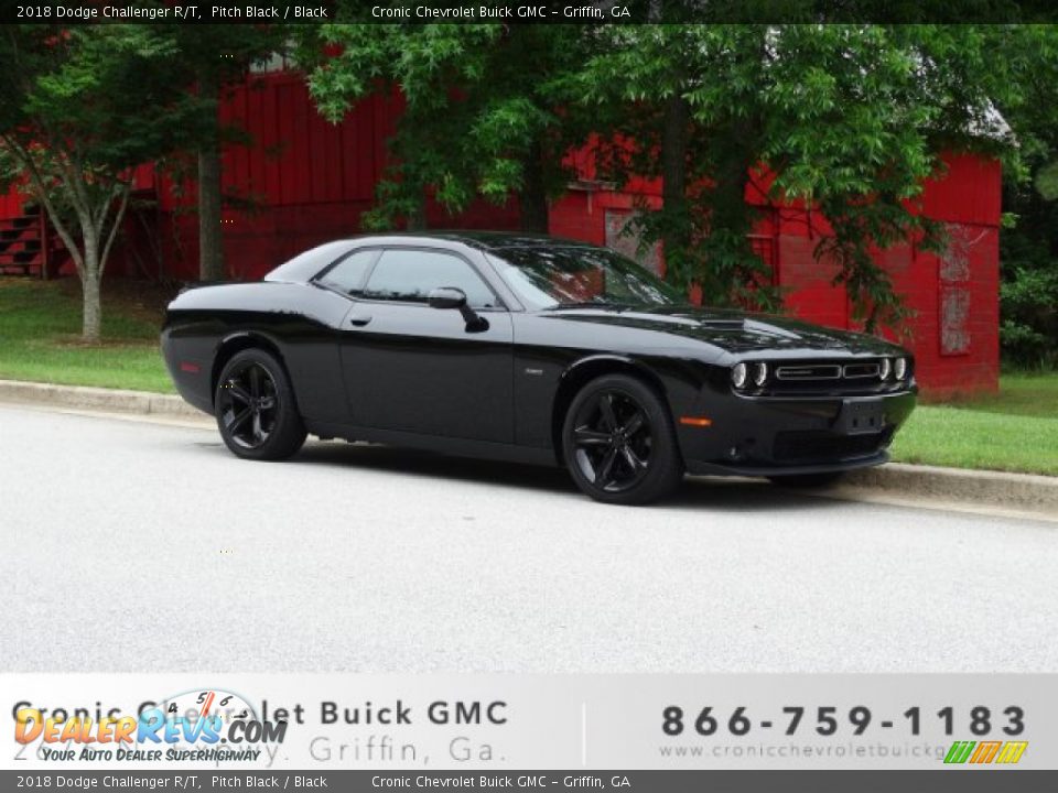 2018 Dodge Challenger R/T Pitch Black / Black Photo #1