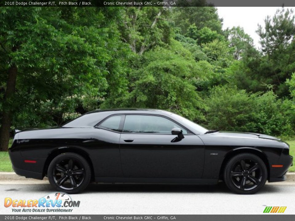 2018 Dodge Challenger R/T Pitch Black / Black Photo #2
