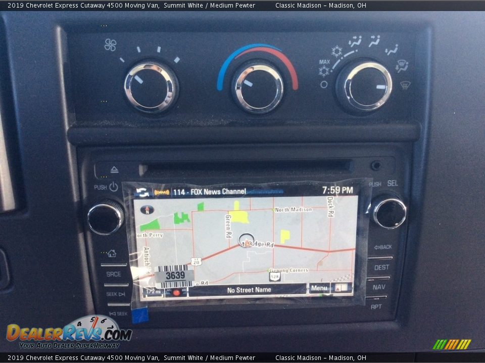 2019 Chevrolet Express Cutaway 4500 Moving Van Summit White / Medium Pewter Photo #14