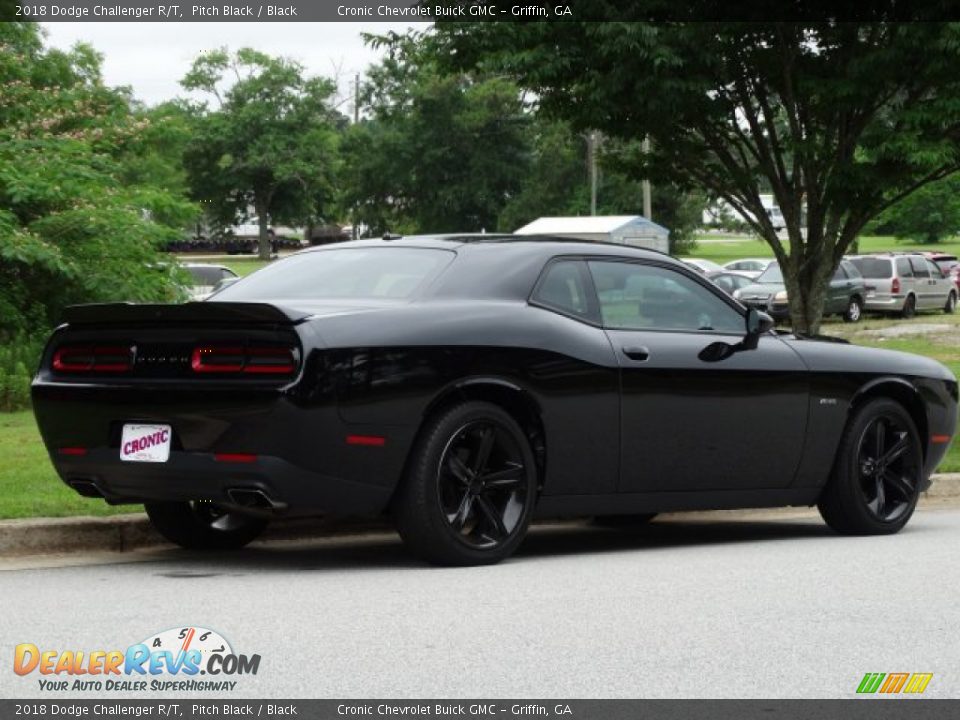 2018 Dodge Challenger R/T Pitch Black / Black Photo #3