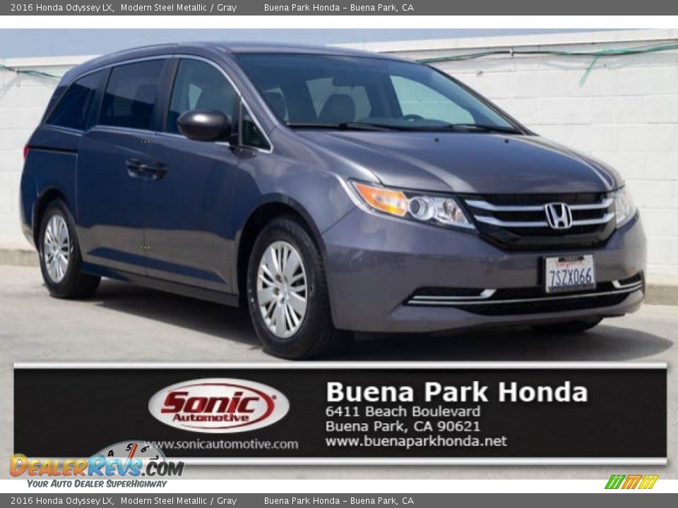 2016 Honda Odyssey LX Modern Steel Metallic / Gray Photo #1