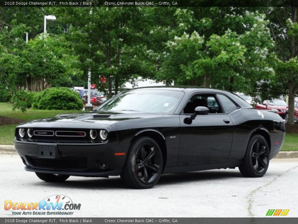 2018 Dodge Challenger R/T Pitch Black / Black Photo #5