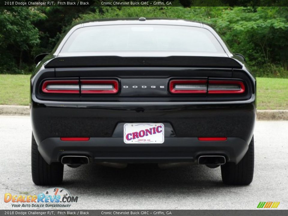 2018 Dodge Challenger R/T Pitch Black / Black Photo #7
