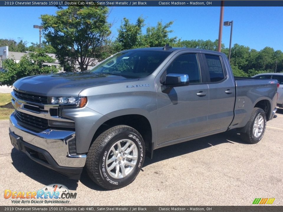 2019 Chevrolet Silverado 1500 LT Double Cab 4WD Satin Steel Metallic / Jet Black Photo #3
