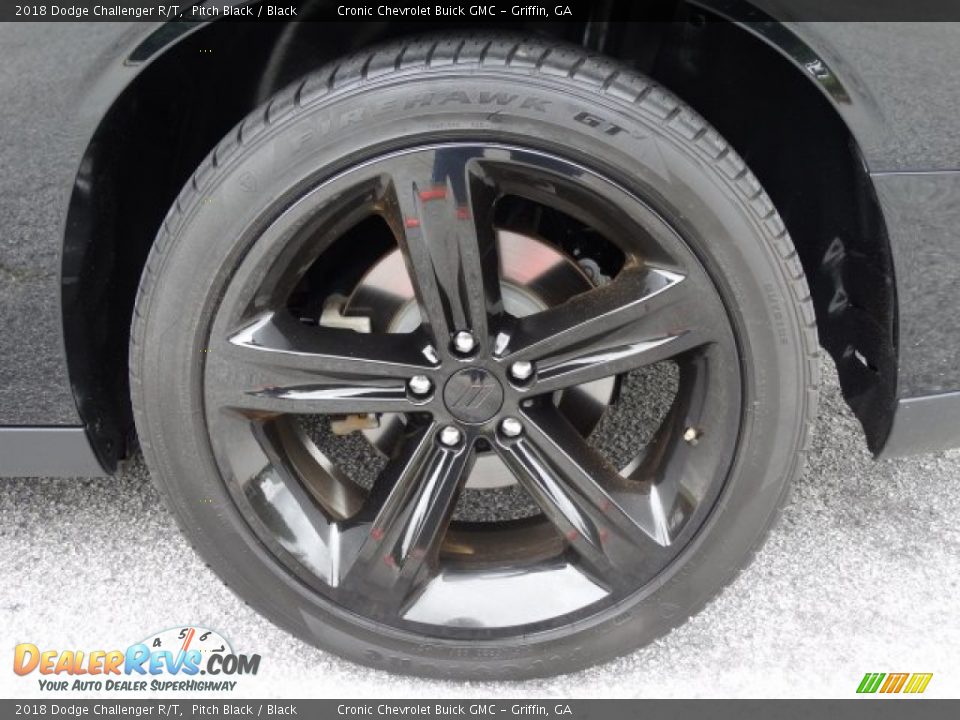 2018 Dodge Challenger R/T Pitch Black / Black Photo #8