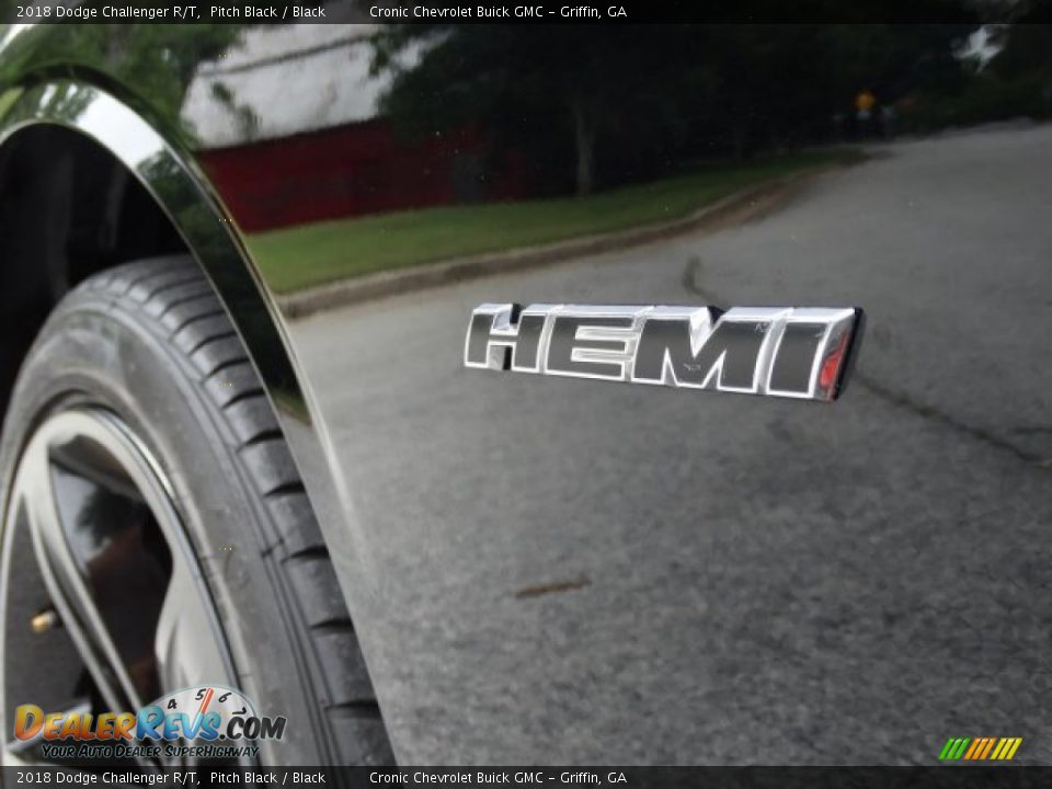 2018 Dodge Challenger R/T Pitch Black / Black Photo #9