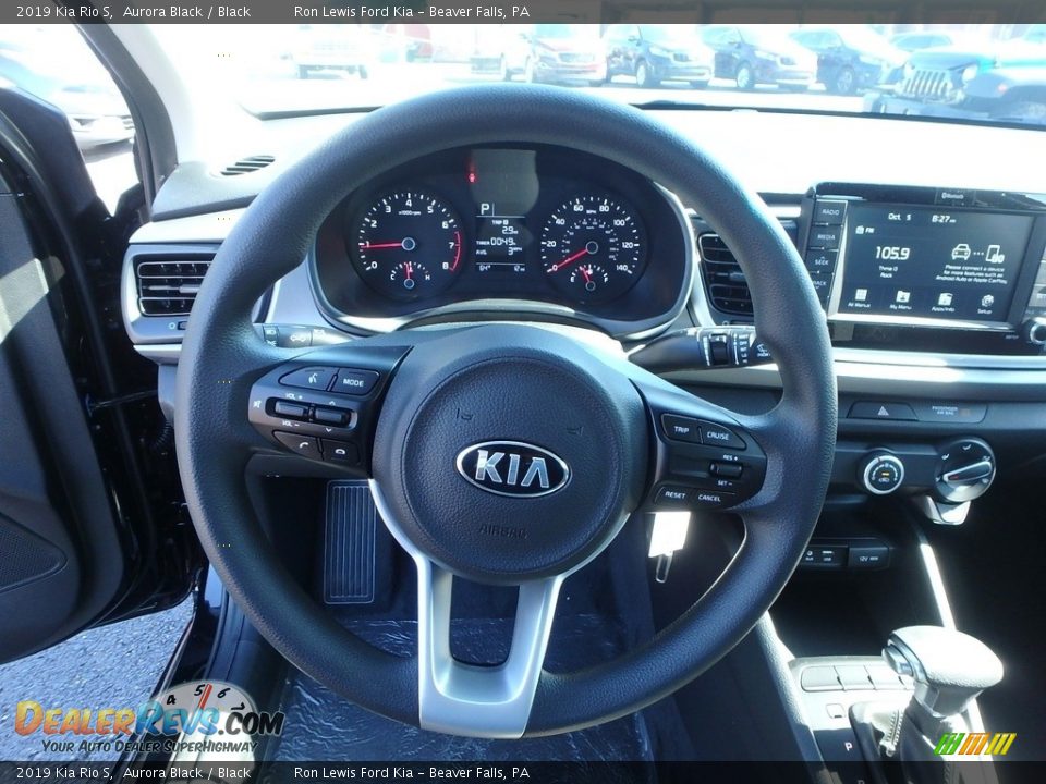 2019 Kia Rio S Aurora Black / Black Photo #16
