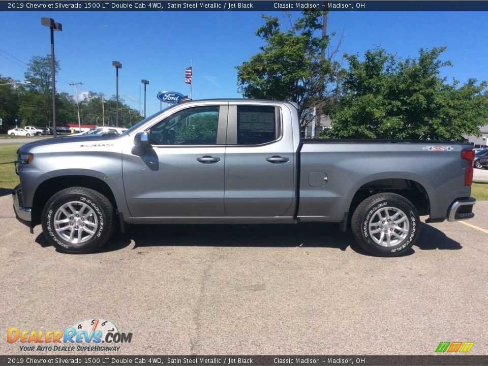 2019 Chevrolet Silverado 1500 LT Double Cab 4WD Satin Steel Metallic / Jet Black Photo #4