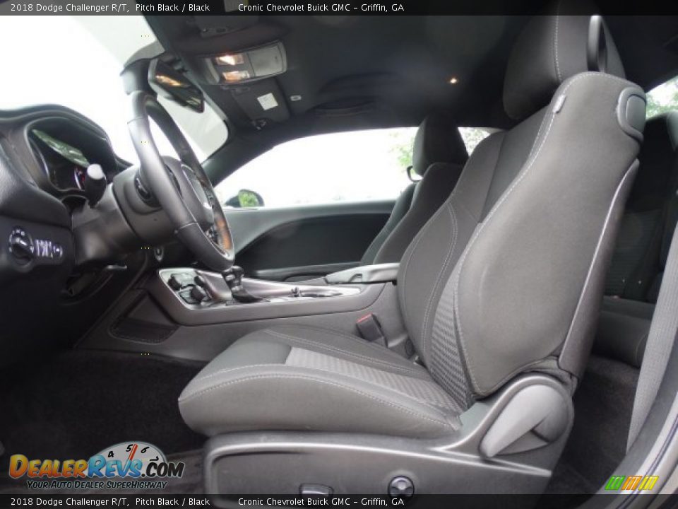 2018 Dodge Challenger R/T Pitch Black / Black Photo #12