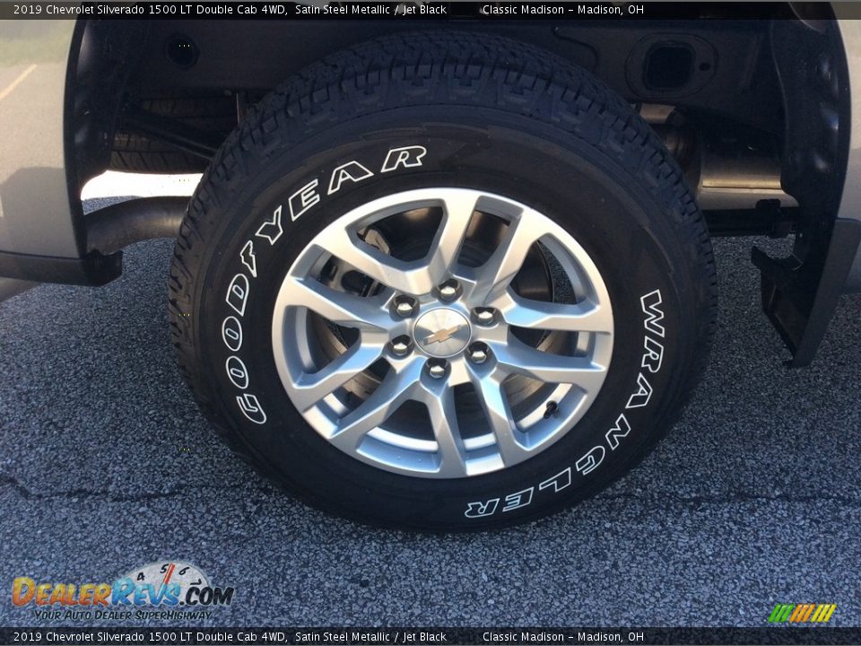 2019 Chevrolet Silverado 1500 LT Double Cab 4WD Satin Steel Metallic / Jet Black Photo #7