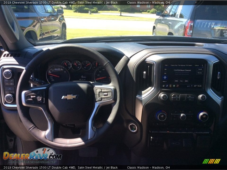 2019 Chevrolet Silverado 1500 LT Double Cab 4WD Satin Steel Metallic / Jet Black Photo #12