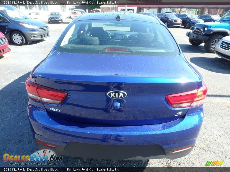2019 Kia Rio S Deep Sea Blue / Black Photo #4
