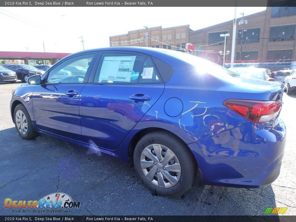 2019 Kia Rio S Deep Sea Blue / Black Photo #5